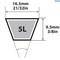 Mbl Mitsuboshi FHP General Utility V-Belt 0.63 in. W X 67 in. L For Fractional Horsepower Motors 5L670A - alternate 4